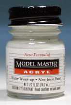Testors Model Master Semi-Gloss White FS27875 1/2 oz Hobby and Model Acrylic Paint #4701