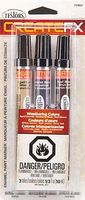 Create FX Enamel Paint Marker Set (Concrete, Black, Roof Brown) Hobby Paint Marker #73802