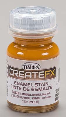 Testors FX Enamel Stain Rust #1 1 oz Hobby and Model Enamel Paint #79308