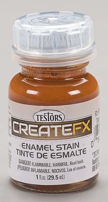 Testors FX Enamel Stain Rust #2 1 oz Hobby and Model Enamel Paint #79313