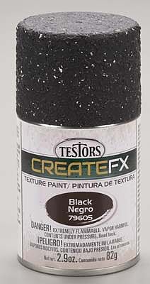 Testors FX Spray Enamel Texture Black 2.9 oz Hobby and Model Enamel Paint #79605
