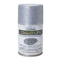 Testors FX Glitter Silver Spray 2.5oz Hobby and Model Enamel Paint #79629