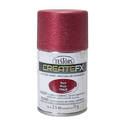 Testors FX Glitter Red 2.5oz Hobby and Model Enamel Paint #79631