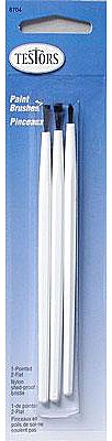 Testors Brush 2-Fl 1-Pd 3/ (3)