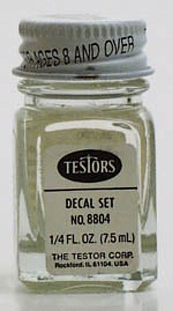 Testors Decal Setting Solution 1/4 oz Bottle Decal Set #8804tt