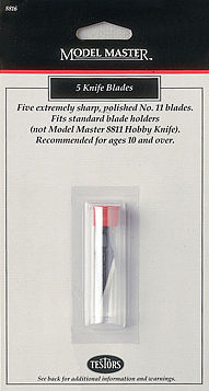Testors Model Master #11 Knife Blades (5)
