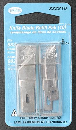 Testors 10-Pc. Assorted Hobby Knife Replacement Blades Set