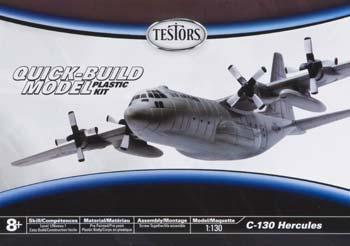 Testors C-130 Hercules Plastic Model Airplane Kit 1/130 Scale #890007n