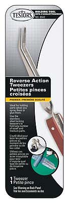 Testors Reverse Action Curved Tweezers Clamp Tweezer #8942