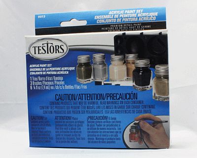 Testors 10-Piece Flat Enamel Paint Set, Camouflage, 281230