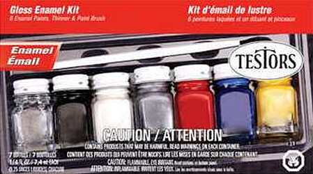 Testors 9119 Model Car Paint Kit (6 Colors)