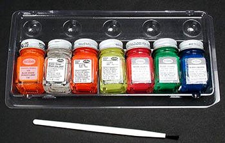 Testors Fluorescent Paint Kit Hobby and Model Paint Set #9132