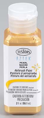 Testors Aztek Airbrushable Pearl Gold Acrylic 2 oz Hobby and Model Acrylic Paint #9472