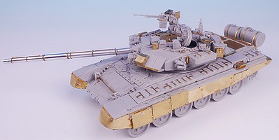 Tetra 1/35 Russian MBT T90A/T90 Detail Set w/Aluminum Gun Barrel for TSM (D)
