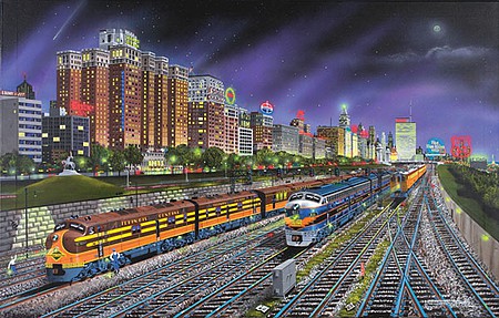 Train-Enthusiast Chicago Nights 1000pc