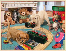 Train-Enthusiast Puppies Playtime Pzl 300p Train-Enthusiast Puppies Playtime Pzl 300p