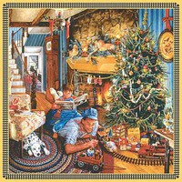 Train-Enthusiast Father's Xmas Train 500pc Train-Enthusiast Father's Xmas Train 500pc