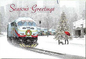 Train-Enthusiast Holiday Exprss Xmas Cards Train-Enthusiast Holiday Exprss Xmas Cards