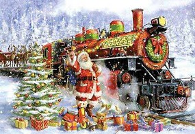 Train-Enthusiast Santa Express Xmas Cards Train-Enthusiast Santa Express Xmas Cards