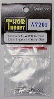 Thor German 15cm Heavy Infantry Gun Aluminum Ammo Set Plastic Model Military Weapon 1/72 #7201 Thor German 15cm Heavy Infantry Gun Aluminum Ammo Set Plastic Model Military Weapon 1/72 #7201