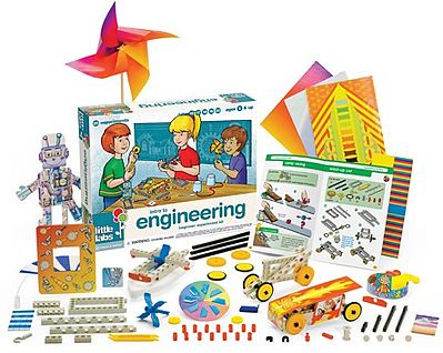 ThamesKosmos Little Labs Intro to Engineering Beginner Experiment Kit Science Experiment Kit #602086
