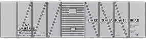 Tichy-Train Railroad Decal Set Georgia Railroad USRA 40' Single-Sheathed Boxcar (Black Lettering) Tichy-Train Railroad Decal Set Georgia Railroad USRA 40' Single-Sheathed Boxcar (Black Lettering)