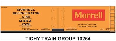 Tichy-Train HO Morrell 40 Wd Reefer Decal
