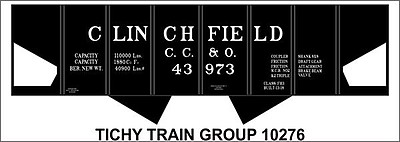 Tichy-Train N Clinchfield USRA Hop Decal