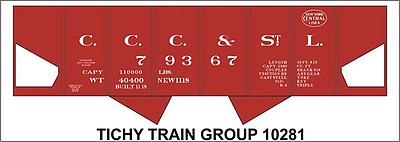 Tichy-Train N CCC&StL USRA Hopper Decal