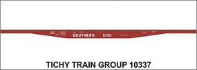 Tichy-Train HO Southern 53'6'' Steel Flatcar Decal