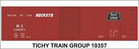 Tichy-Train HO RI 40 Steel Boxcar Decal