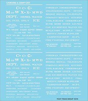 Tichy-Train M/W & Camp Car Data Tichy-Train M/W & Camp Car Data