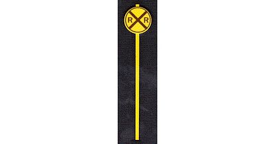 Tichy-Train Crossing Warning Sign (8) O Scale Model Railroad Roadway Signs #2061
