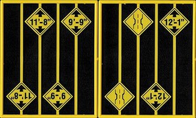 Tichy-Train O Bridge Warning Signs 8 pcs