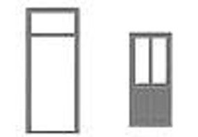 Tichy-Train 2-Pane Door with Separate Frame (8) N Scale Model Railroad Building Accessory #2524