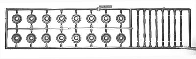 Tichy-Train Non OP Scale Wheel Sets for Detailing (8) HO Scale Miscellaneous Train Part #3004