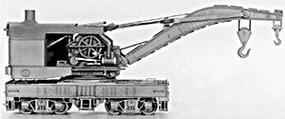 120-Ton Industrial Crane Kit HO Scale Model Train Freight Car #4010