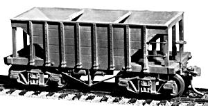 Tichy-Train 22 Wood Ore Car (2) HO Scale Model Train Freight Car #4012