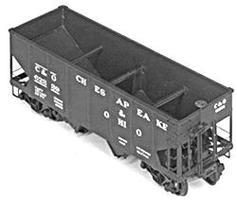 Tichy-Train 36' USRA 2-Bay Open Steel Hopper HO Scale Model Train Freight Car Kit #4027