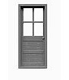 Tichy-Train HO 4-Lite Wood Door (6) HO Scale Model Railroad Building Accessory #8009
