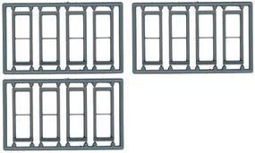 1/1 Double Hung Window (12) HO Scale Model Railroad Building Accessory #8096
