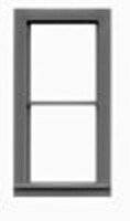 1/1 Double Hung Window (12) HO Scale Model Railroad Building Accessory #8097
