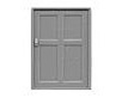 4-Panel Utility Door (6) HO Scale Model Railroad Building Accessory #8108