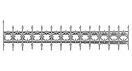 Tichy-Train 1.8 Iron Railing for Widows Walk (4) HO Scale Model Railroad Building Accessory #8148