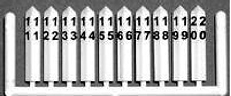 Tichy-Train Milepost Markers Post Numbers 1 to 50 HO Scale Model Railroad Road Accessory #8184