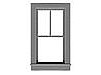 Tichy-Train 2/1 Double Hung Window w/Glazing & Shades HO Scale Model Railroad Building Accessory #8218