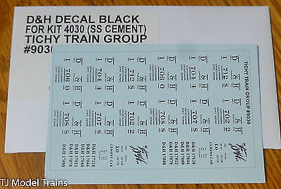 Tichy-Train Ho D&H BLACK DECAL for 4030