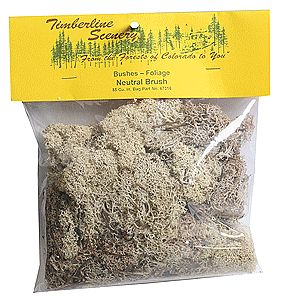 Timberline Neutral Brush Lichen (85 Cubic Inches) Model Railroad Grass Earth #67316