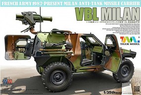 Tiger-Model VBL Milan Anti-Tank Missile Carrier Vehicle Plastic Model Military Vehicle Kit 1/35 #4618 Tiger-Model VBL Milan Anti-Tank Missile Carrier Vehicle Plastic Model Military Vehicle Kit 1/35 #4618