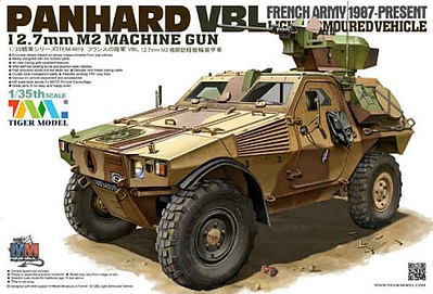 Tiger-Model Panhard VBL Light Armored Vehicle French Army Plastic Model Military Vehicle Kit 1/35 #4619